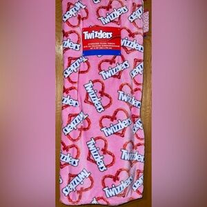 Twizzlers Pink Plush Throw Blanket 60x70 inches